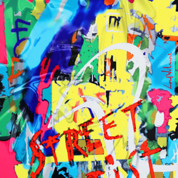 Arts numériques intitulée "STREET ARTIST" par Lord Wilmore, Œuvre d'art originale, Peinture numérique Monté sur Châssis en b…