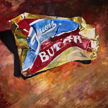 Peinture intitulée "Crushed Butter" par Lorelei Linklater, Œuvre d'art originale, Huile