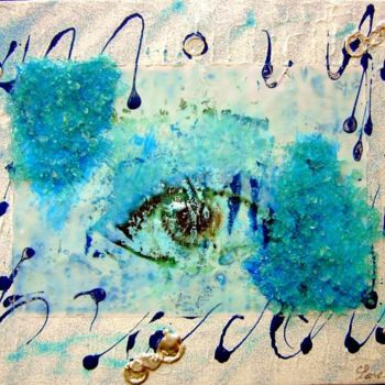 Painting titled "l'eau" by Lorenadia Vidoni, Original Artwork