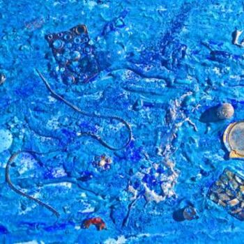 Peinture intitulée "Sous l'Océan..." par Lorenadia Vidoni, Œuvre d'art originale, Huile