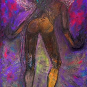 Malerei mit dem Titel "I'm prom queen,the…" von Lorenzina B, Original-Kunstwerk, Pastell