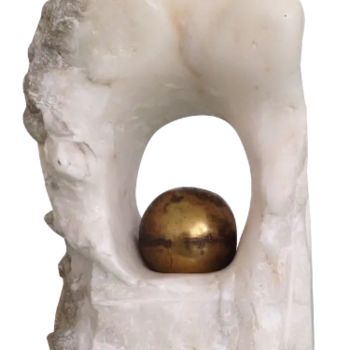 Sculptuur getiteld "TEMPLUM DEITATIS ES…" door Lorenza Cavalli, Origineel Kunstwerk, Steen