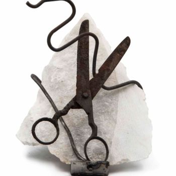 Skulptur mit dem Titel "LIBERATIO CORDIS" von Lorenza Cavalli, Original-Kunstwerk, Stein