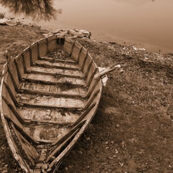 Photography titled "barca di legno" by Lorenzo Corti, Original Artwork, Digital Photography