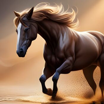 Arts numériques intitulée "cavallo" par Lorenzo Corti, Œuvre d'art originale, Image générée par l'IA