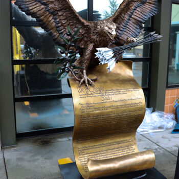 Escultura intitulada "Presidential Americ…" por Lorenzo Ghiglieri, Obras de arte originais, Bronze