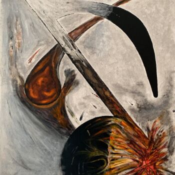 Pintura titulada "REVOLUTION" por Lorenzo Polidori, Obra de arte original, Acrílico Montado en Bastidor de camilla de madera