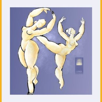 Peinture intitulée "Deux danseuses" par Giner, Œuvre d'art originale
