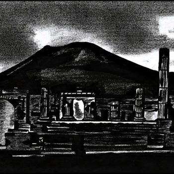 Disegno intitolato "Pompei.png" da Lorenzo Barruscotto, Opera d'arte originale, Pennarello