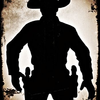Рисунок под названием "Ombra western.jpg" - Lorenzo Barruscotto, Подлинное произведение искусства, Маркер
