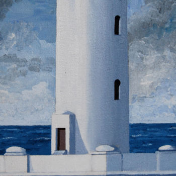 Pittura intitolato "il-faro.jpg" da Lorenzo Cataneo, Opera d'arte originale, Acrilico