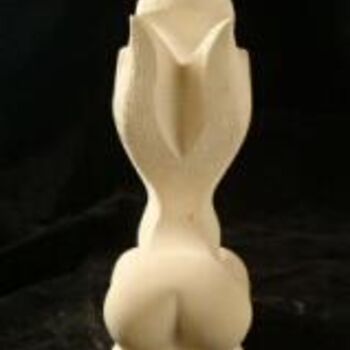 Sculpture titled "Déesse de l Amour" by Lorenzo Mallet, Original Artwork, Stone