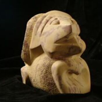 Скульптура под названием "Evolution" - Lorenzo Mallet, Подлинное произведение искусства, Камень