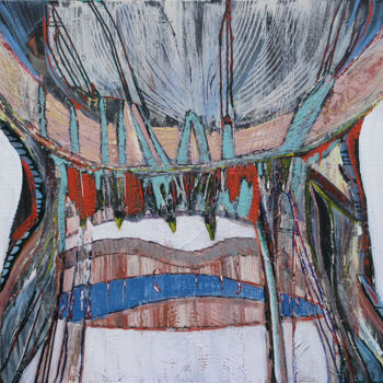 Pintura titulada "Tribal" por Loretta Kaltenhauser, Obra de arte original, Acrílico Montado en Bastidor de camilla de madera