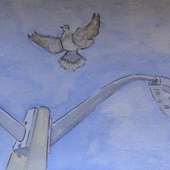 Painting titled "Dove" by Sharon Legendre, Original Artwork