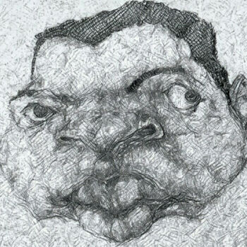 "Muhammad Ali-carica…" başlıklı Resim Florian T tarafından, Orijinal sanat, Kalem