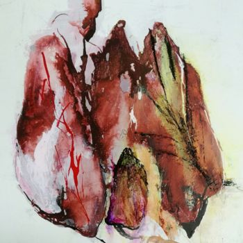Malerei mit dem Titel "technique-mixte-50x…" von Martine Swynghedauw, Original-Kunstwerk, Acryl