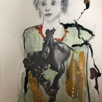 Dibujo titulada "je m'éclate" por Martine Swynghedauw, Obra de arte original, Tinta