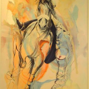 Painting titled "Horse ball" by Di Lorillot, Original Artwork