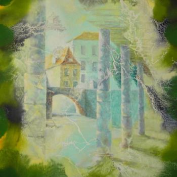 Painting titled "pont loume" by Di Lorillot, Original Artwork