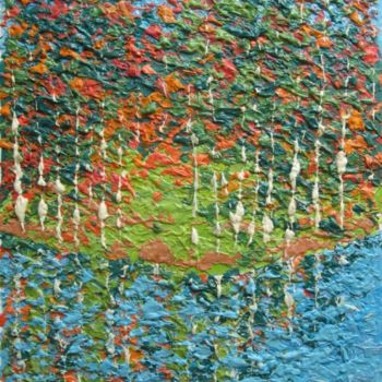 Картина под названием "Картина Пруд Тропар…" - Loris-Melikov, Подлинное произведение искусства, Масло