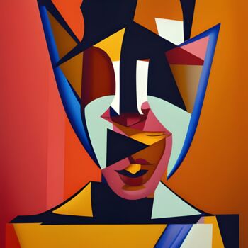 Цифровое искусство под названием "Portrait" - Lorraine Lyn, Подлинное произведение искусства, Изображение, сгенерированное ИИ