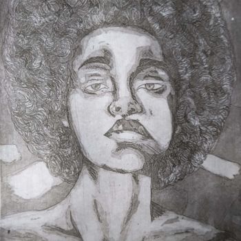 Printmaking titled "sem titulo" by Lorrany Dutra, Original Artwork, Etching