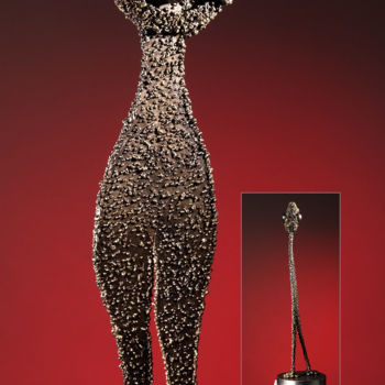 Skulptur mit dem Titel "Françoise" von Robert Marcel Becker, Original-Kunstwerk, Metalle