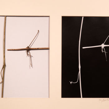 Collages intitulée ""Yin Yang 16"" par Robert Marcel Becker, Œuvre d'art originale, Photographie argentique