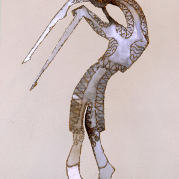 Sculpture titled "Banderillero" by Robert Marcel Becker, Original Artwork, Metals