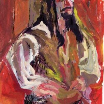 Peinture intitulée "Pirate#2" par Lori Solymosi, Œuvre d'art originale