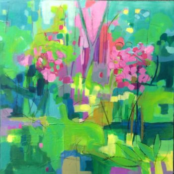 Malerei mit dem Titel "My Garden" von Lori Solymosi, Original-Kunstwerk, Acryl