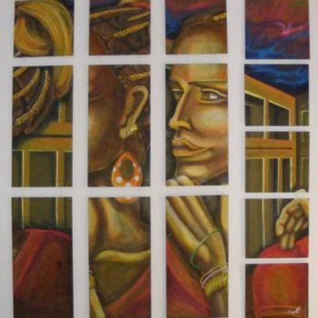 Painting titled "Etiopia" by Loredana Mortellaro, Original Artwork, Other