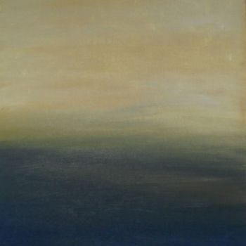 Peinture intitulée "Tan and Blue" par Glenn Michael Morley, Œuvre d'art originale