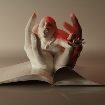 Digitale Kunst getiteld "Love Stories novel" door Lostpixel, Origineel Kunstwerk, 3D-modellering