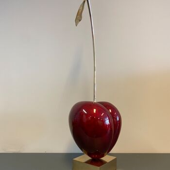 Sculpture titled "Sweet Heart Middle…" by Lothar Vigelandzoon, Original Artwork, Bronze