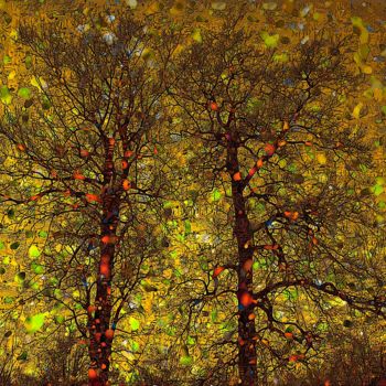 "Trees in Yellow" başlıklı Dijital Sanat Lothar Boris Piltz tarafından, Orijinal sanat, Dijital Resim