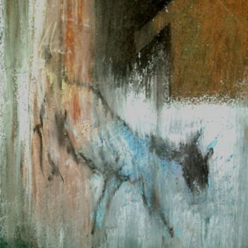 Pintura intitulada "no title (dg)" por Lothar Neumann, Obras de arte originais