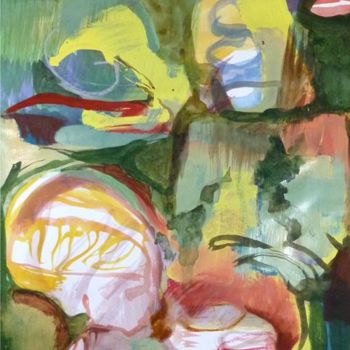 Painting titled "untitled (BRN)" by Lothar Neumann, Original Artwork