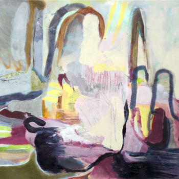 Pintura titulada "untitled (MRR)" por Lothar Neumann, Obra de arte original, Acrílico