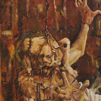 Malerei mit dem Titel "Prey" von Samedi Von Drole, Original-Kunstwerk, Öl