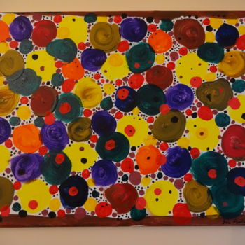 Peinture intitulée "orb-invasion-inside…" par Lou Baldin, Œuvre d'art originale