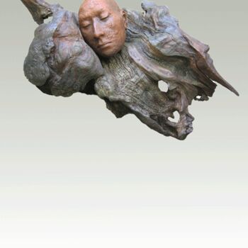 Sculpture titled "La rencontre 40x80x…" by Lou Perdu, Original Artwork, Mixed Media
