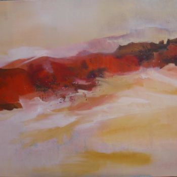 Schilderij getiteld "Dunes" door Arlette Loubet, Origineel Kunstwerk, Olie