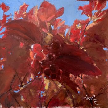 Peinture intitulée "Couleurs d’automne" par Loudmila Harscouet, Œuvre d'art originale, Huile Monté sur Châssis en bois