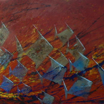 Malerei mit dem Titel "Répétition" von Michel, Original-Kunstwerk, Acryl