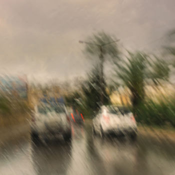 Photography titled "pouring-rain.jpg" by Louis Agius, Original Artwork
