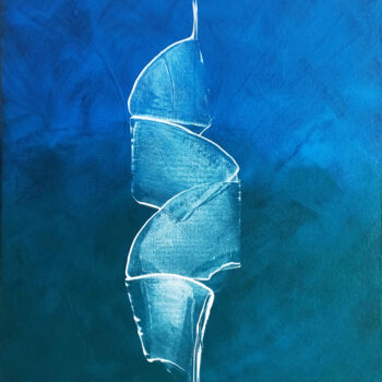 Картина под названием "Apparition" - Louis Garcia, Подлинное произведение искусства, Акрил Установлен на Деревянная рама для…