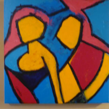 Painting titled "He and She" by Louis Lambry, Original Artwork, Acrylic