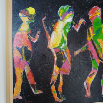 Painting titled "Party" by Louis Lambry, Original Artwork, Acrylic